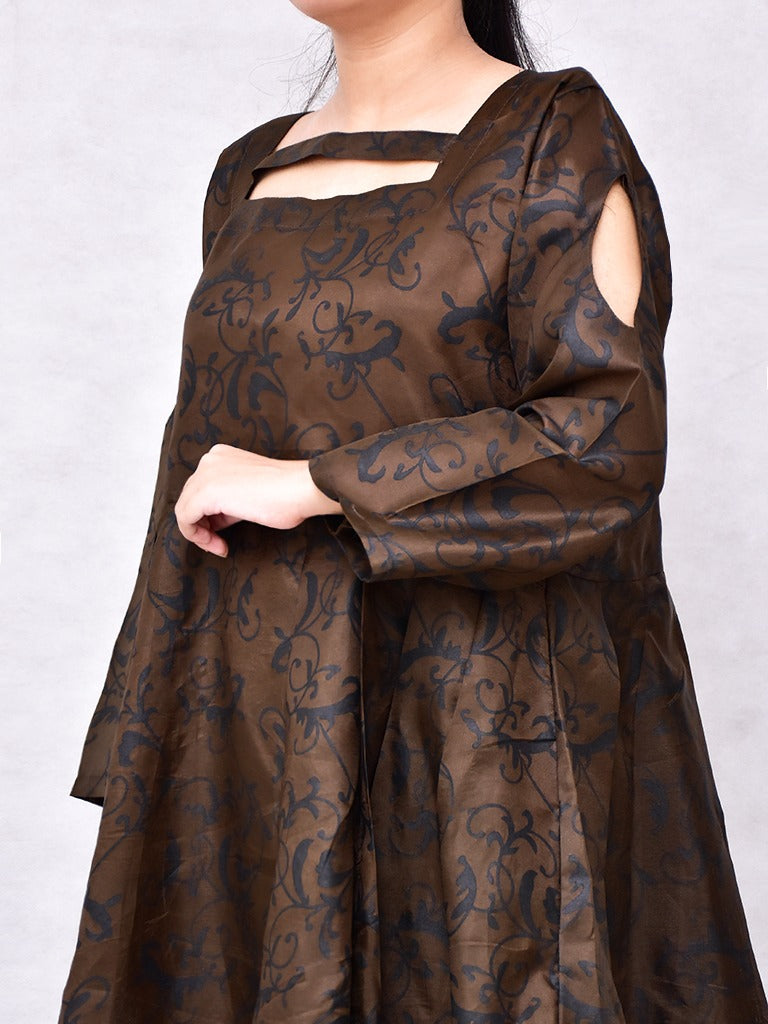 2 Pcs Women Katan Silk Maxi – Elegant, Soft, Premium Quality Dress (Large)