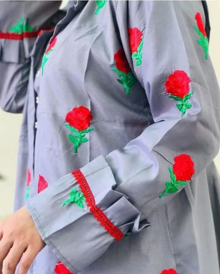 Silk Fancy Gown 3pc – Elegant, Soft, Premium Quality Outfit in Large Size