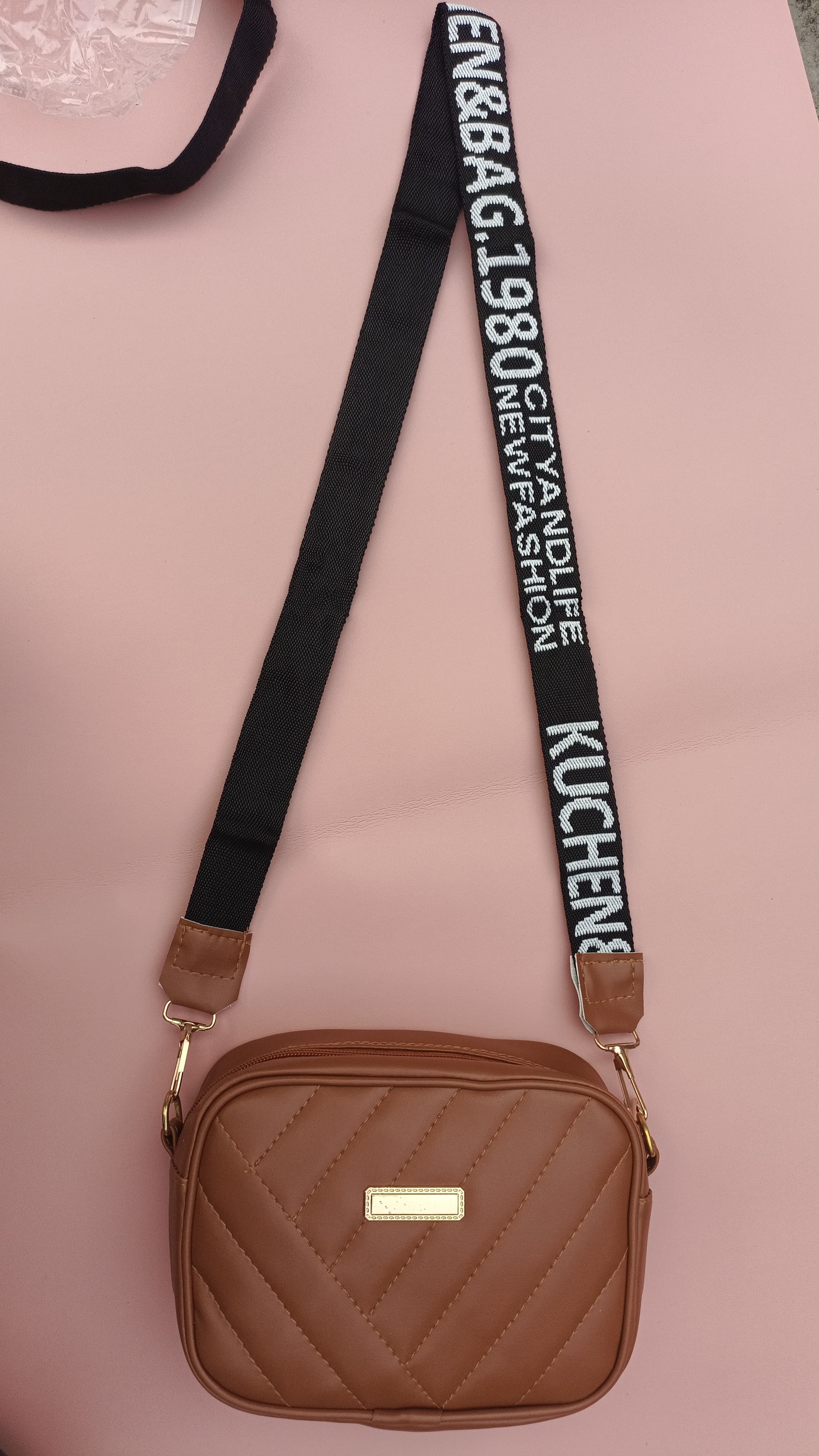 Leather Square Shoulder Bag | Stylish PU Handbag for Women & Girls – Black