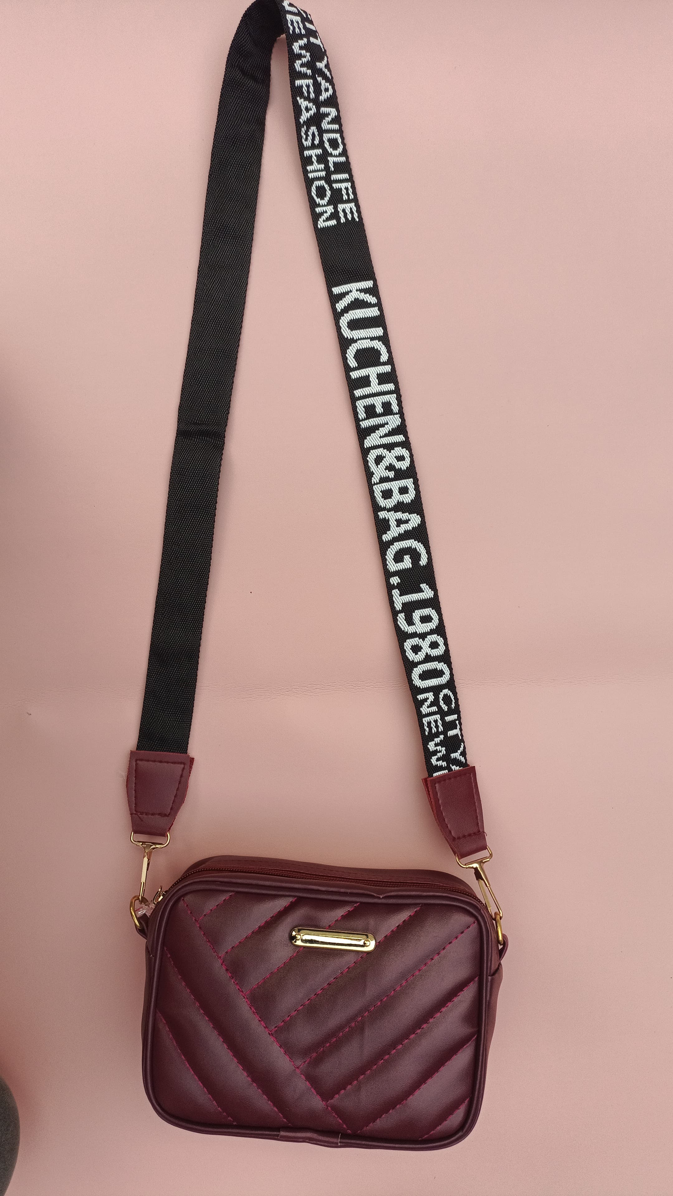 Leather Square Shoulder Bag | Stylish PU Handbag for Women & Girls – Black