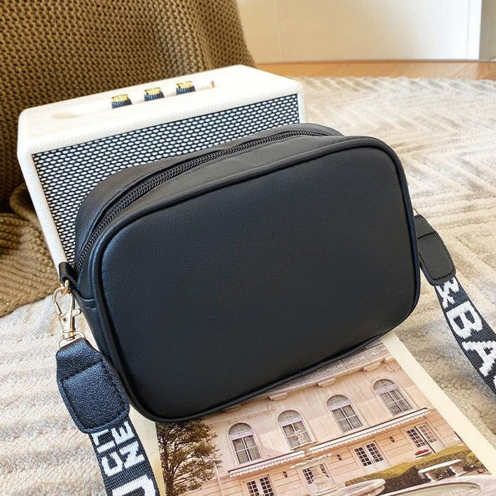 Leather Square Shoulder Bag | Stylish PU Handbag for Women & Girls – Black