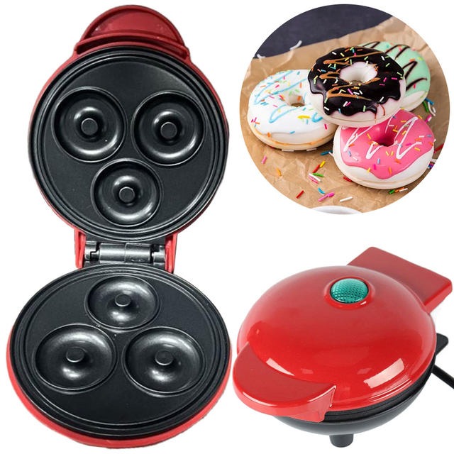 Compact Electric Donut Maker – Quick Baking & Non Stick Homemade Donuts for You!