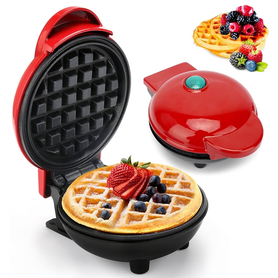 Compact Non-Stick Waffle Maker | Quick & Easy Breakfast Machine for Home