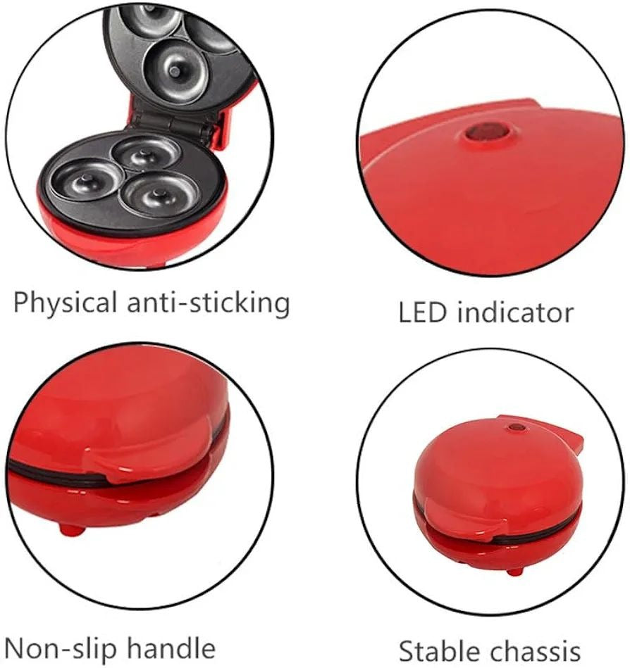 Compact Electric Donut Maker – Quick Baking & Non Stick Homemade Donuts for You!