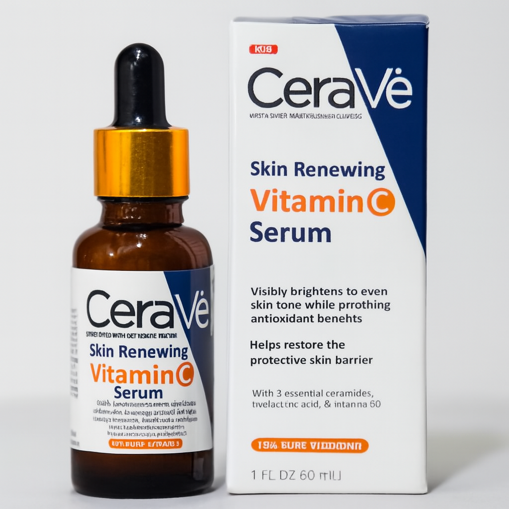 CeraVe Vitamin C Serum | Brightening & Hydrating Face Serum for Glowing Skin