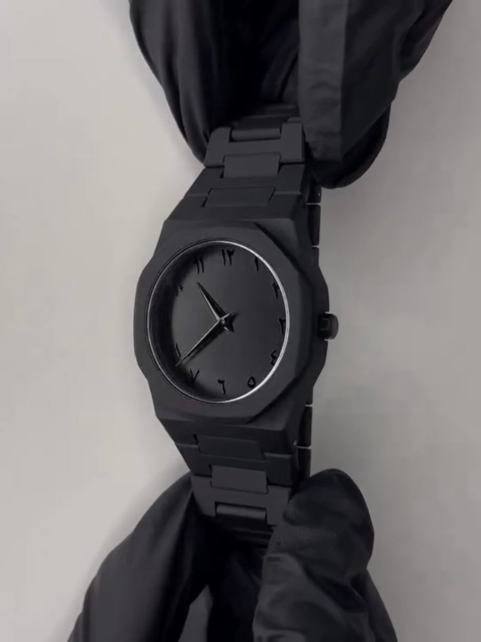 Full Black AURA Quartz Watch | Premium Analog Design for Stylish Men