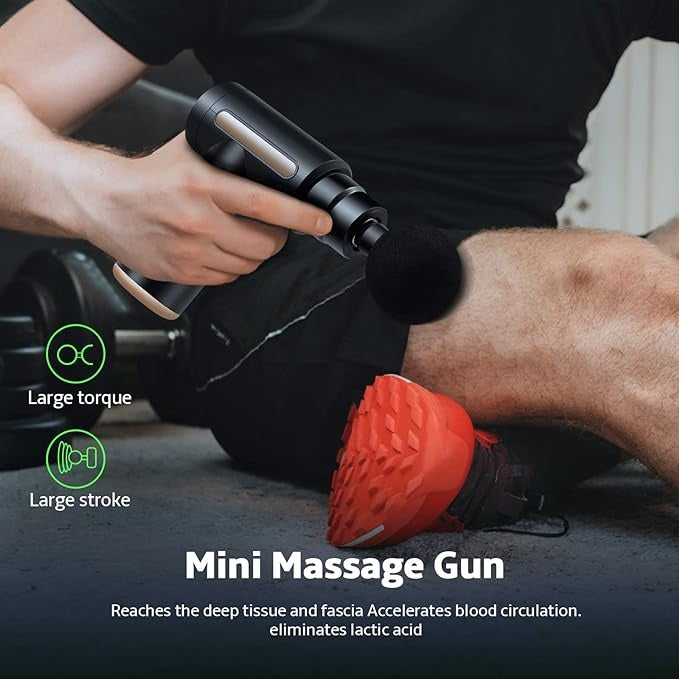4-in-1 Deep Tissue Massage Gun | Electric Massager for Pain Relief & Relaxation