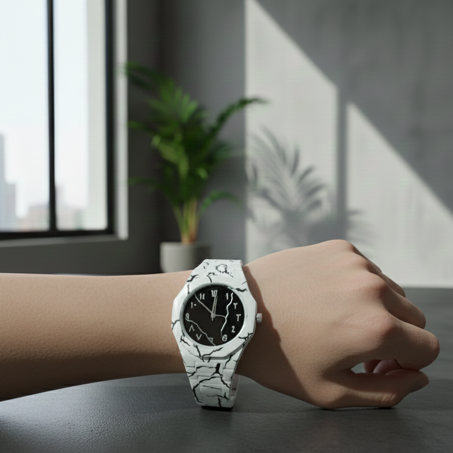 Tiger Aura Watch – Stylish, Durable, Comfortable Strap, Clear Display for Daily Use