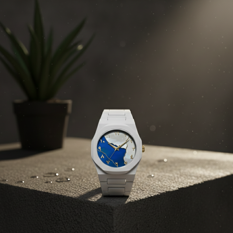 White Aura Watch – Elegant, Durable, Comfortable, Clear Display, Stylish & Reliable
