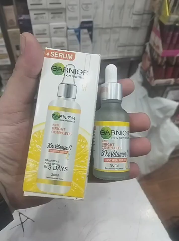 Garnier Vitamin C Booster Serum 30ml | Bright Complete Formula for Glow