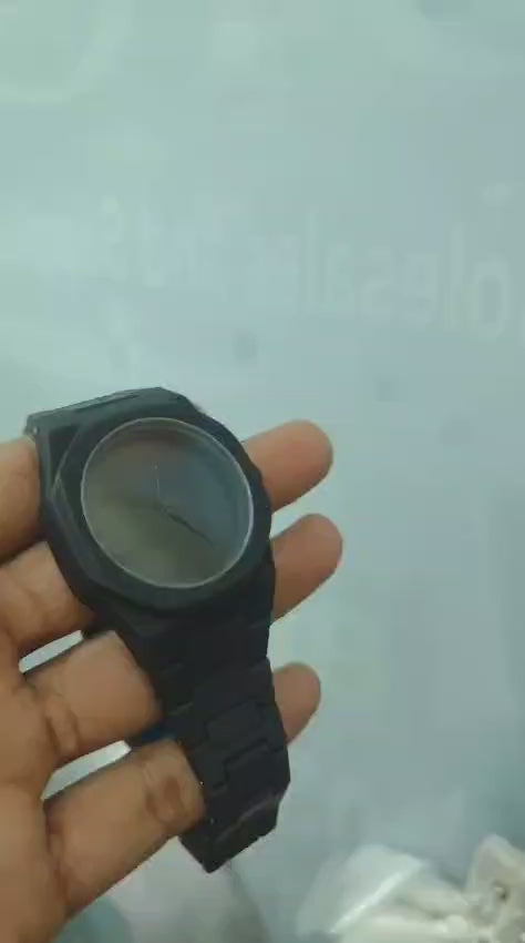 Full Black AURA Quartz Watch | Premium Analog Design for Stylish Men